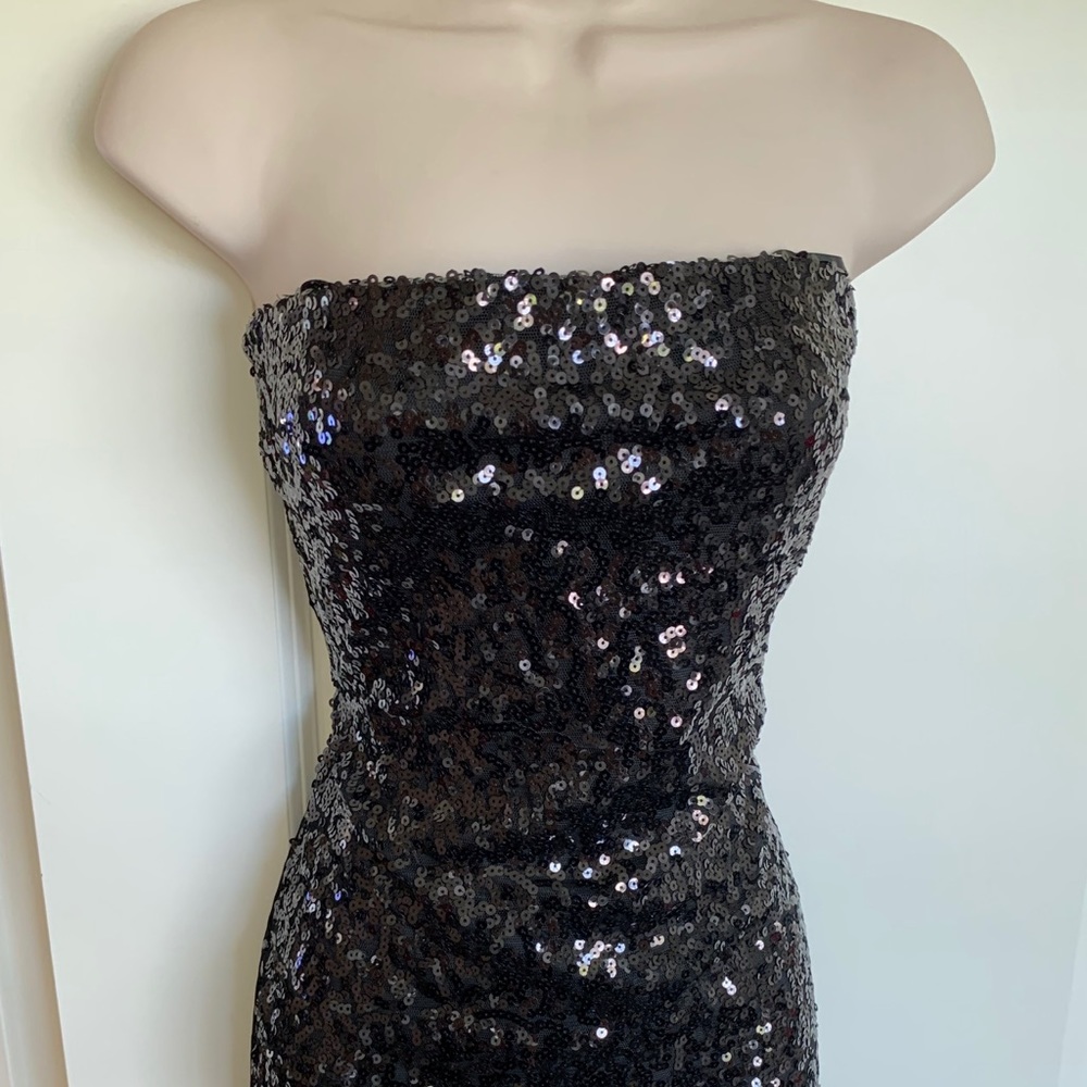 NEW Medium Sequin Tube Backless Mini Dress - Picture 3 of 7
